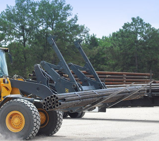 PIPE AND POLE GRAPPLES FOR ANY SIZE WHEEL LOADERS